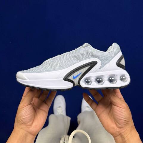 Nike Air Max Dn Light Grey White Black With Blue Accents Running (BS-86954)
