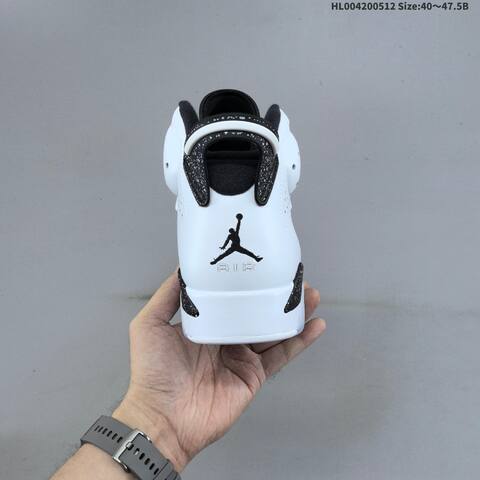 Jordan Air Jordan 6 Retro Black White Speckled 40 47 5 Basketball - Men's (BS-65983)