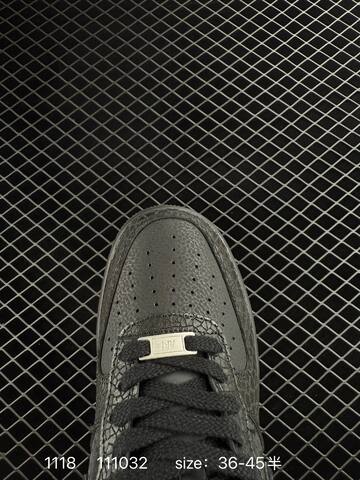 Nike Air Force 1 Low Black Anthracite Textured Snakeskin EU 36-45 5 Lifestyle - Unisex (BS-74141)