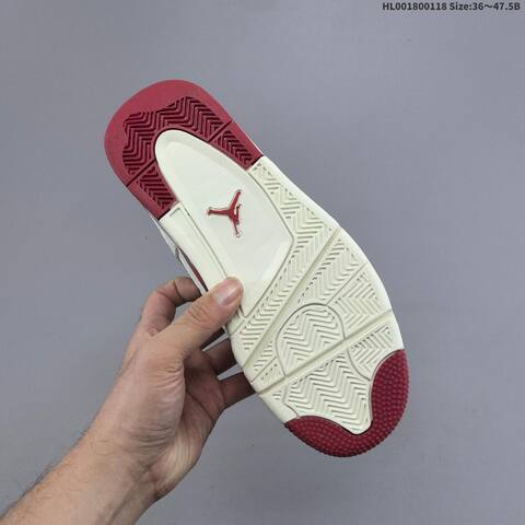 Jordan Air Jordan 4 Retro White Sierra Red EU 36-47 5 Basketball - Unisex (BS-66934)