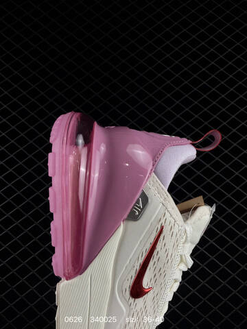 Nike Air Max 270 White Red Pink EU 36-40 Running Shoe - Unisex (BS-70566)