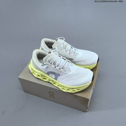 On Cloudmonster 3 White Pale Yellow Grey EU 36-45 Running Shoe Running Sneakers - Unisex BS-69487