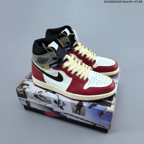 Jordan Air Jordan 1 Retro High OG White Black Red Blue Grey Multi-color EU 36-47 5 Basketball - Unisex (BS-67204)