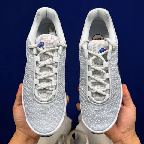 Nike Air Max Dn Light Grey White Black With Blue Accents Running (BS-86954)