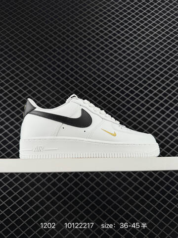 Nike Air Force 1 07 White Black Light Blue Metallic Gold EU 36-45 Lifestyle - Unisex (BS-73873)