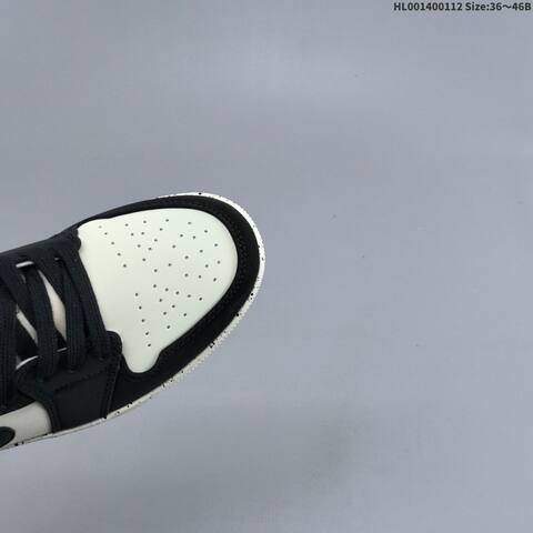 Jordan Air Jordan 1 Low Black White Grey 36 46B Basketball - Women's (BS-67002)