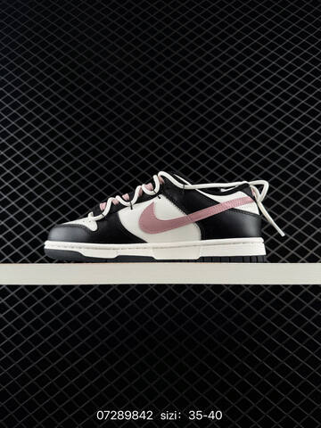Nike SB Dunk Low CW1590-100 Black White Pink EU 35-40 Skate - Unisex (BS-70044)