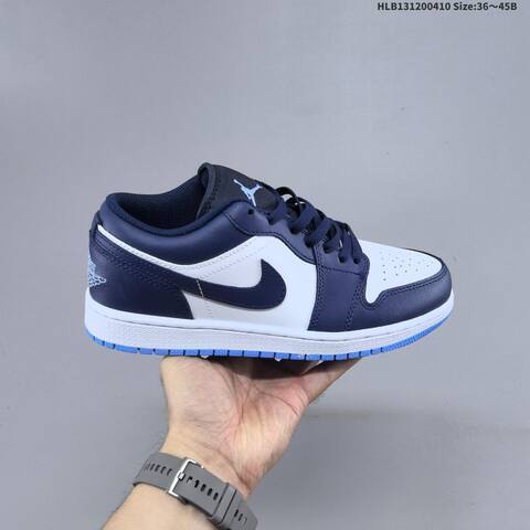 Jordan Air Jordan 1 Low White Navy Blue Light Blue Brown EU 36-45 Lifestyle - Unisex BS-66252