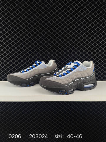 Nike UNDEFEATED x Air Max 95 OG Big Bubble IB4523-002 Grey Black White Blue EU 40-46 Lifestyle - Men's (BS-72809)