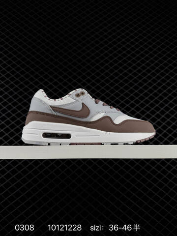 Nike Air Max 1 Pink Brown Cream With Black Swoosh 36-46 5 Lifestyle - Unisex (BS-72735)
