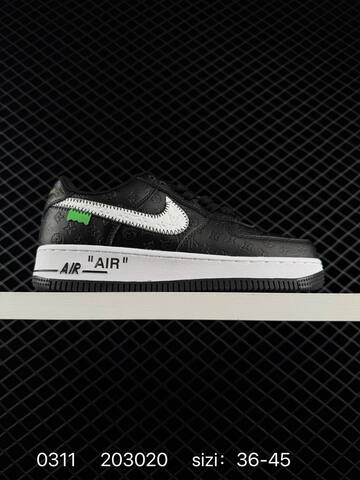 Nike Air Force 1 07 Low Black White EU 36-45 Casual - Unisex (BS-72689)