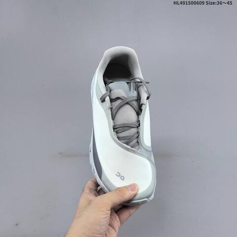 On Cloudmonster 2 White Light Gray Dark Gray EU 36-45 Running Shoe Running Sneakers - Unisex (BS-69495)