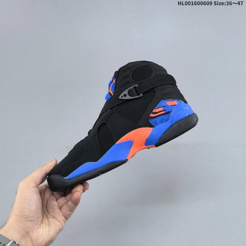 Jordan Air Jordan 8 Retro Black Blue Orange EU 36-47 Basketball - Unisex (BS-65786)