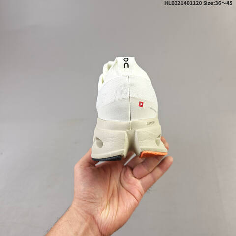 On Cloudsurfer Max White Beige Orange Black EU 36-45 Running Shoe Running Sneakers - Unisex (BS-69795)