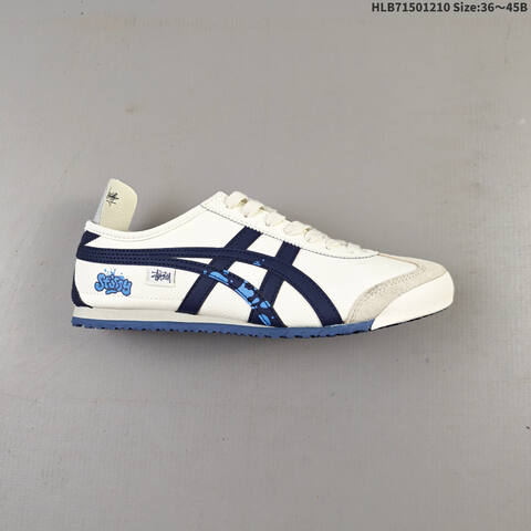 Onitsuka Tiger Mexico 66 Cream White Purple EU 36-45 Sneaker Casual Sneakers - Unisex (BS-69171)