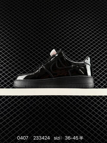 Nike Air Force 1 07 Triple Black Patent Leather EU 36-45 Lifestyle - Unisex (BS-72260)
