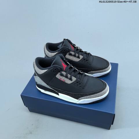 Jordan Air Jordan 3 Retro SP x Levi s Black Grey White EU 40-47 5 Basketball - Men's (BS-65927)