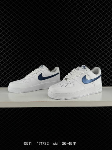 Nike Air Force 1 07 LV8 White Navy Blue Red EU 36-45 Lifestyle - Unisex (BS-71544)