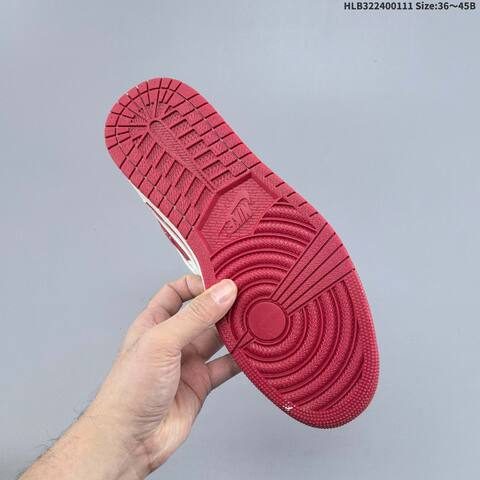 Nike Air Jordan 1 Low x Travis Scott White Red EU 36-45 Lifestyle - Unisex (BS-67006)