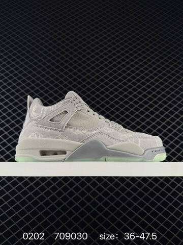 Jordan Air Jordan 4 Retro Black Glow Green EU 36-47 5 Basketball Shoe - Unisex (BS-79725)