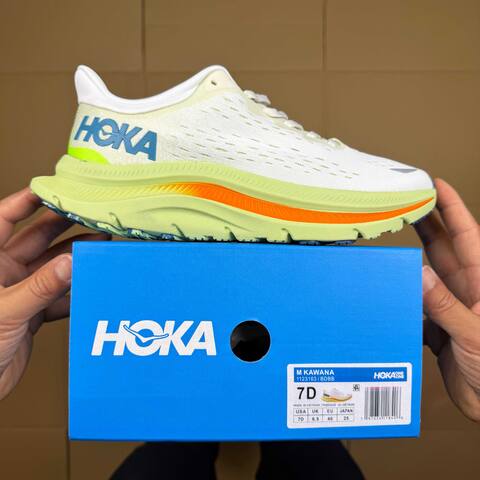 HOKA ONE ONE Kawana White Lime Green Orange Blue Running Shoe Running Sneakers (BS-86923)