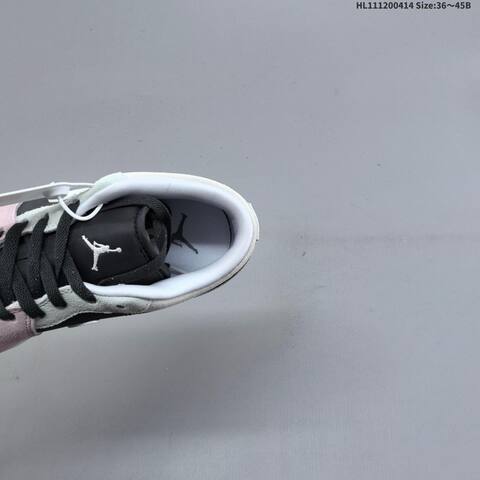 Nike Air Jordan 1 Low Black Grey Pink White 36 45 Basketball - Unisex (BS-66196)