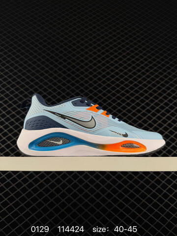Nike Zoom Winflo Light Blue White Navy Orange EU 40-45 Running - Men's (BS-72897)