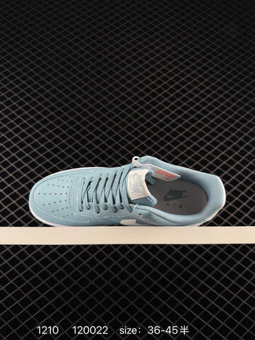 Nike Air Force 1 07 Low Light Blue White 36-45 Lifestyle - Unisex (BS-73778)