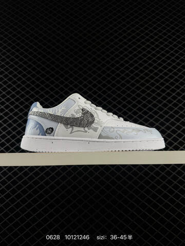 Nike Court Vision 1 Low White Light Blue Silver EU 36-45 Skate Shoe Unisex BS-70534