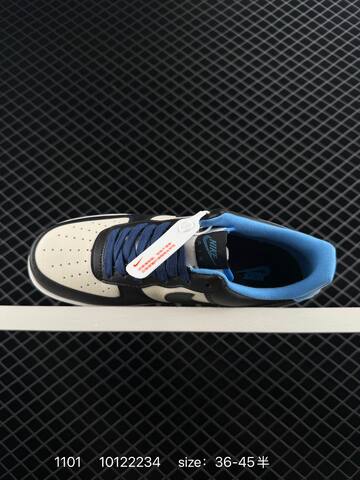 Nike Air Force 1 07 Low Black White Blue EU 36-45 Lifestyle - Unisex (BS-74421)