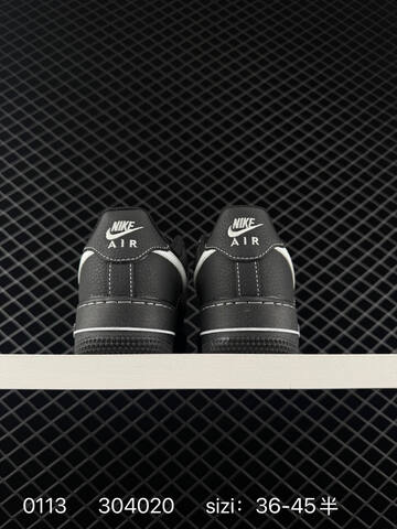 Nike Air Force 1 Black White 36-45 Casual - Unisex (BS-73171)