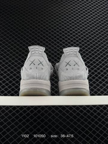 KAWS x Air Jordan 4 Kaws Cool Grey AIR JORDAN 4 Aj4 Lifestyle (BS-80370)