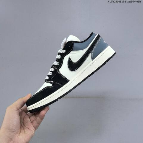 Jordan Air Jordan 1 Low Black White Grey EU 36-45 Lifestyle - Unisex (BS-65924)