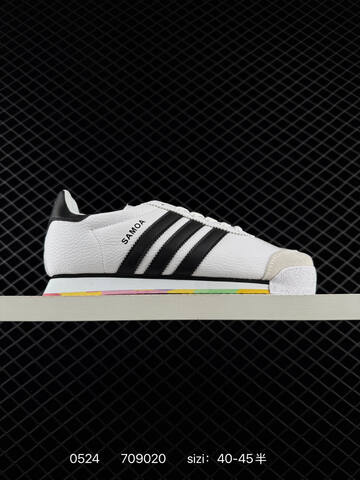 Adidas Samoa Black Yellow Red Green White EU 40-45 Lifestyle - Men's (BS-71232)