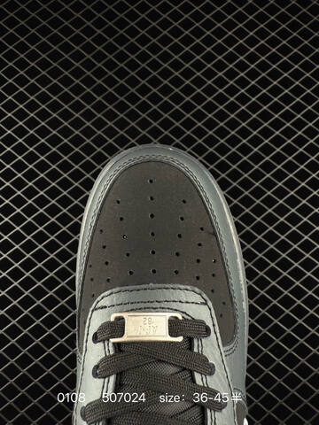 Nike Air Force 1 07 Black Grey Silver EU 36-45 Lifestyle - Unisex (BS-73305)