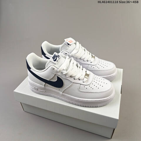Nike Air Force 1 07 White Dark Blue EU 36 45 Sneaker EU 36-45 - Unisex (BS-63539)