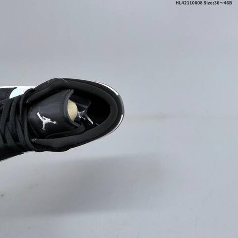 Jordan Air Jordan 1 Low Black White Gray Pink 36 46B Casual - Women's (BS-65799)