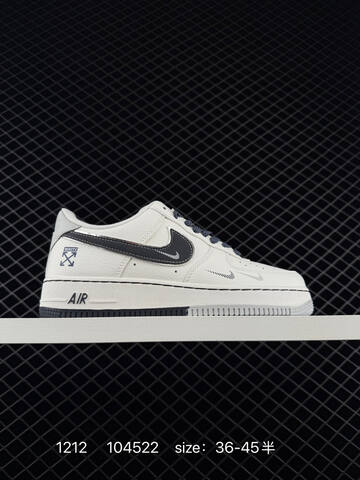 Nike Air Force 1 Low White Black EU 36-45 5 Lifestyle - Unisex (BS-73745)