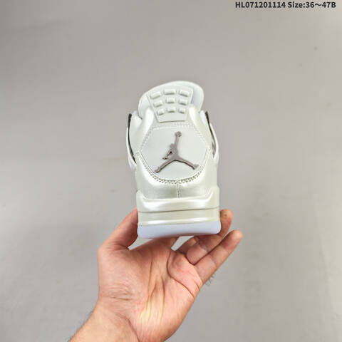 Jordan Air Jordan 4 Retro White Cream Gray Taupe EU 36-47B Basketball - Women's (BS-63749)
