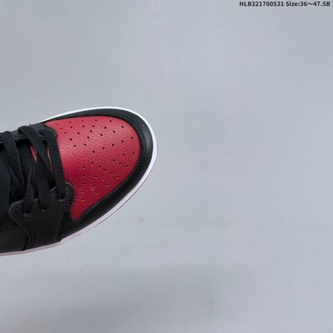 Nike Air Jordan 1 Retro Low OG Black Red White EU 36 47 5 Casual - Unisex (BS-65831)