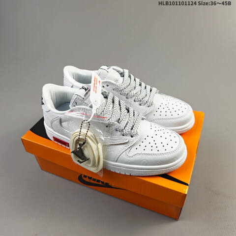 Jordan Air Jordan 1 Low White Blue EU 36-45 Casual - Unisex (BS-63156)