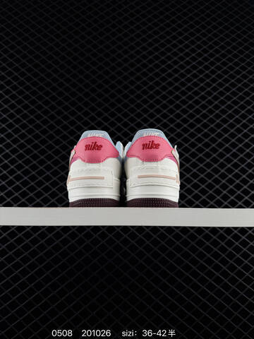 Nike Air Force 1 Low Shadow Off White Light Blue Pink Dark Red EU 36-42 Lifestyle - Unisex (BS-71621)