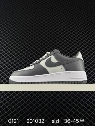 Nike Air Force 1 07 Low Grey White 36-45 Lifestyle - Unisex (BS-73043)