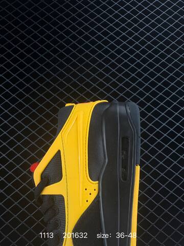 Jordan Air Jordan 4 Black Yellow Red EU 36-48 Basketball Shoe - Unisex BS-80294