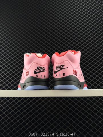 Jordan Air Jordan 5 Retro High Pink Red Black Silver Blue EU 36-47 Basketball Shoe - Unisex BS-81244