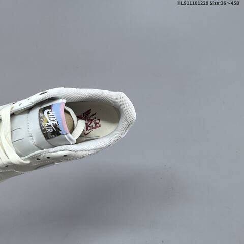 Nike Air Force 1 07 IQ1119 011 Off White White Burgundy Multicolor EU 36 45 Sneaker EU 36-45 - Unisex BS-62343