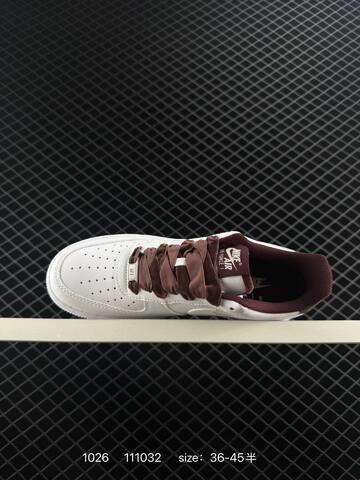 Nike Air Force 1 07 White Burgundy EU 36-45 5 Lifestyle - Unisex (BS-74571)