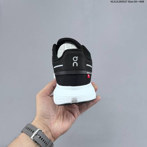 On Cloud 6 Black White EU 36-46 Running Shoe Running Sneakers - Unisex (BS-69514)