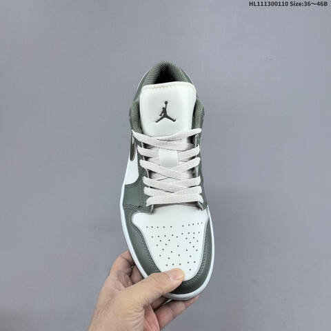 Jordan Air Jordan 1 Low OG White Olive Green EU 36-46 Casual - Unisex (BS-67019)
