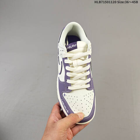 Nike Air Jordan 1 Low White Purple EU 36 45 Lifestyle - Unisex (BS-63412)